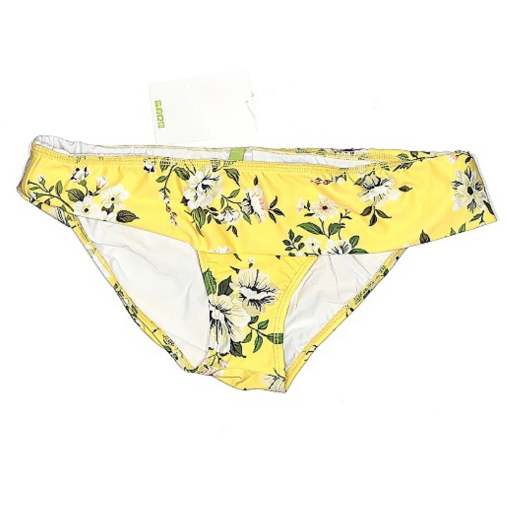 NEXT Yellow Floral Bikini Bottom NWT Size XL Swim Pool